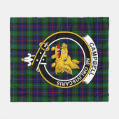 Couverture Polaire Clan Campbell De Cawdor Modern Tartan Plaid (Devant (Horizontal))