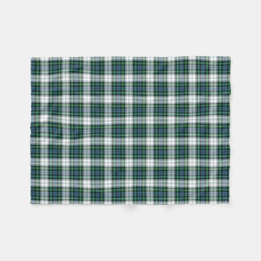 Couverture Polaire Clan Campbell habillé en vert et bleu Tartan (Devant (Horizontal))