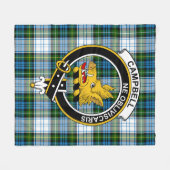 Couverture Polaire Clan Campbell habiller Tartan Plaid (Devant (Horizontal))