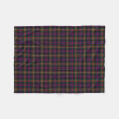 Couverture Polaire Clan Carnegie Bleu, Vert et Noir Tartan (Devant (Horizontal))