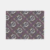 Couverture Polaire Clan Carnegie Crest Tartan (Devant (Horizontal))