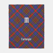 Couverture Polaire Clan Carnegie Tartan (Devant)