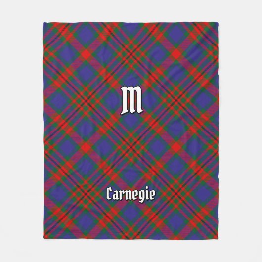 Couverture Polaire Clan Carnegie Tartan (Devant)