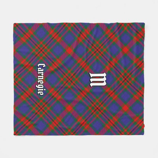 Couverture Polaire Clan Carnegie Tartan (Devant (Horizontal))