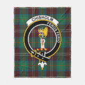 Couverture Polaire Clan Chisholm Chasse Ancien Tartan Plaid (Devant)
