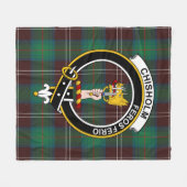 Couverture Polaire Clan Chisholm Chasse Ancien Tartan Plaid (Devant (Horizontal))