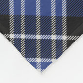 Couverture Polaire Clan Clark Crest sur Tartan (Coin)