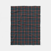 Couverture Polaire Clan Comyn et Cumming Tartan rouge et bleu (Devant)