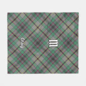 Couverture Polaire Clan Craig Tartan Fleece Blanche (Devant (Horizontal))