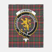 Couverture Polaire Clan Cumming Chasse Ancien Tartan Plaid (Devant)