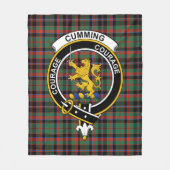 Couverture Polaire Clan Cumming Chasse Ancien Tartan Plaid (Devant)