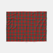 Couverture Polaire Clan Cummings Tartan Dark Green et Red Plaid (Devant (Horizontal))