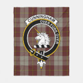 Couverture Polaire Clan Cunningham Burgundy Dancers Tartan Plaid (Devant)