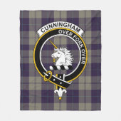 Couverture Polaire Clan Cunningham Danseuses Bleues Tartan Plaid (Devant)