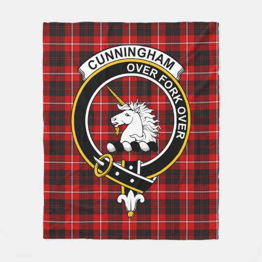 Couverture Polaire Clan Cunningham Tartan Plaid (Devant)