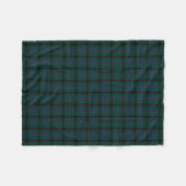 Couverture Polaire Clan Davidson Dark Green Tartan (Devant (Horizontal))