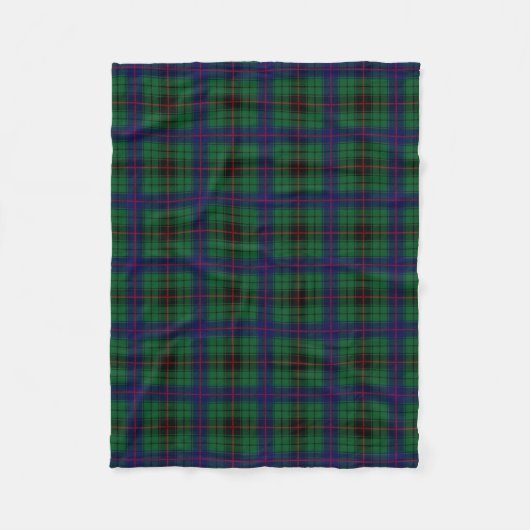 Couverture Polaire Clan Davidson Tartan Plaid (Devant)