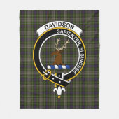 Couverture Polaire Clan Davidson Tulloch robe Tartan Plaid (Devant)