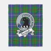 Couverture Polaire Clan de chasse à Turnbull Badge Tartan Plaid (Devant)