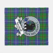 Couverture Polaire Clan de chasse à Turnbull Badge Tartan Plaid (Devant (Horizontal))
