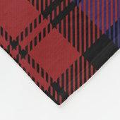 Couverture Polaire Clan de Noël Tartan personnalisé MacLachlan (Coin)