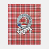 Couverture Polaire Clan de tenue MacDougall Badge Tartan Plaid (Devant)