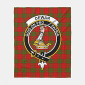 Couverture Polaire Clan Dewar Tartan Plaid (Devant)