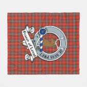 Couverture Polaire Clan d'insigne du clan Fraser Patiné (Fraser Of Lo (Devant (Horizontal))