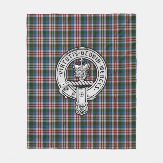 Couverture Polaire Clan Donnachaidh (Robertson) Crest & Dress Tartan (Devant)