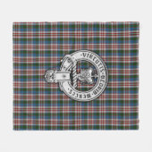 Couverture Polaire Clan Donnachaidh (Robertson) Crest & Dress Tartan (Devant (Horizontal))