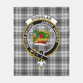 Couverture Polaire Clan Douglas Grey Tartan moderne Plaid (Devant)