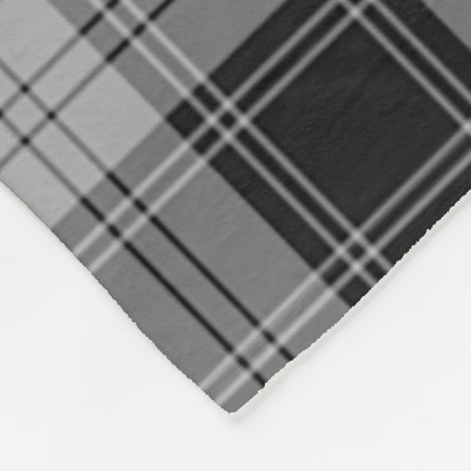Couverture Polaire Clan Douglas Grey Tartan Plaid (Coin)