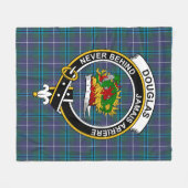 Couverture Polaire Clan Douglas Moderne Tartan Plaid (Devant (Horizontal))