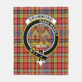 Couverture Polaire Clan Drummond De Strathallan Tartan Plaid (Devant)