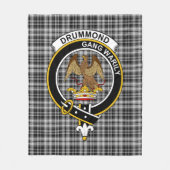 Couverture Polaire Clan Drummond Grey Tartan Plaid (Devant)