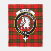 Couverture Polaire Clan Dunbar moderne Tartan Plaid (Devant)