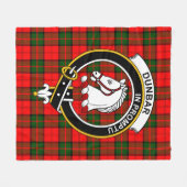 Couverture Polaire Clan Dunbar moderne Tartan Plaid (Devant (Horizontal))