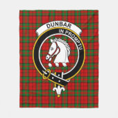 Couverture Polaire Clan Dunbar Tartan Plaid (Devant)
