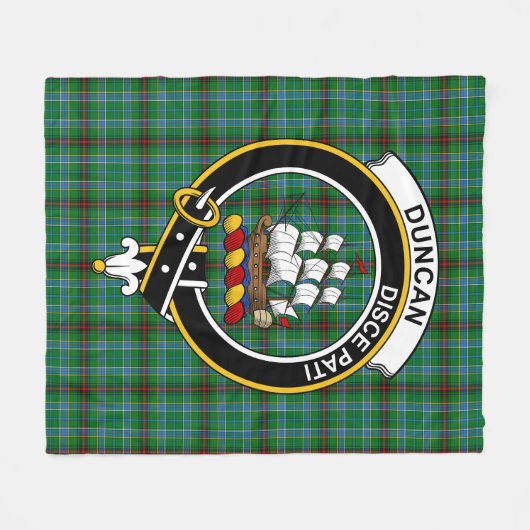 Couverture Polaire Clan Duncan de Sketraw Tartan Plaid (Devant (Horizontal))