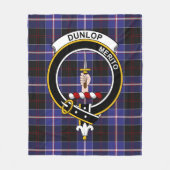 Couverture Polaire Clan Dunlop Tartan moderne Plaid (Devant)