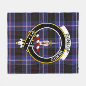 Couverture Polaire Clan Dunlop Tartan moderne Plaid (Devant (Horizontal))