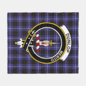 Couverture Polaire Clan Dunlop Tartan Plaid (Devant (Horizontal))