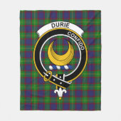 Couverture Polaire Clan Durie Tartan Plaid (Devant)