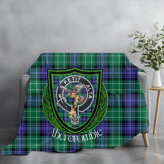 Couverture Polaire Clan écossais Abercrombie Tartan Crest