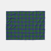 Couverture Polaire Clan écossais Barclay chassant le tartan classique (Devant (Horizontal))