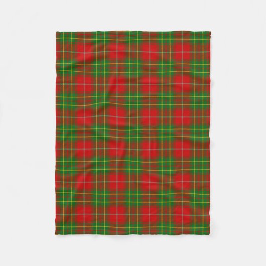 Couverture Polaire Clan écossais Burnett Tartan Plaid (Devant)