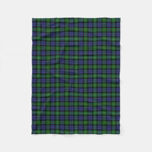Couverture Polaire Clan écossais Campbell de Loudoun Tartan Plaid (Devant)