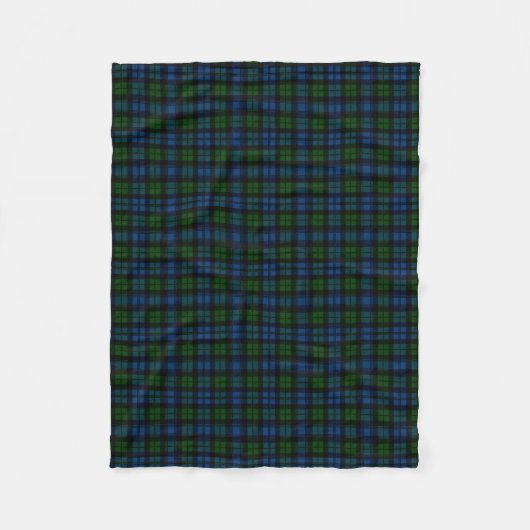 Couverture Polaire Clan écossais Campbell Militaire Tartan Plaid (Devant)