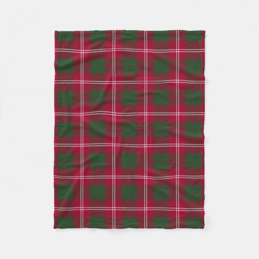 Couverture Polaire Clan écossais Crawford Tartan Plaid (Devant)