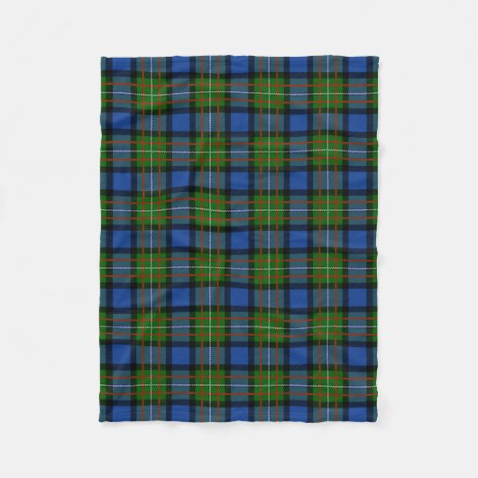 Couverture Polaire Clan écossais Fergusson Tartan Plaid (Devant)